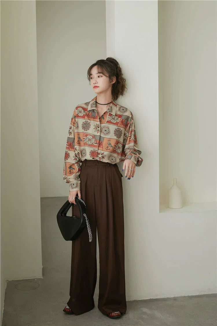Style Core Aesthetics, New Style Trends - Vintage Figured Grandmacore Shirt