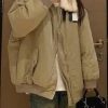 Style Core Aesthetics, New Style Trends - Vintage Fuzzy Collar Zip Up Jacket