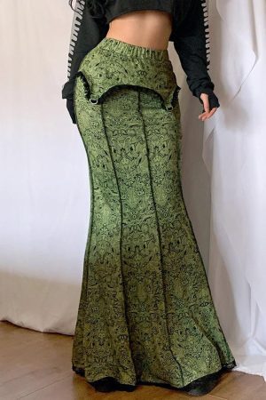 Style Core Aesthetics, New Style Trends - Vintage Slim Fit Maxi Skirt