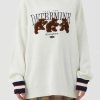Style Core Aesthetics, New Style Trends - Vintage Teddy Embroidered Knitted Sweater