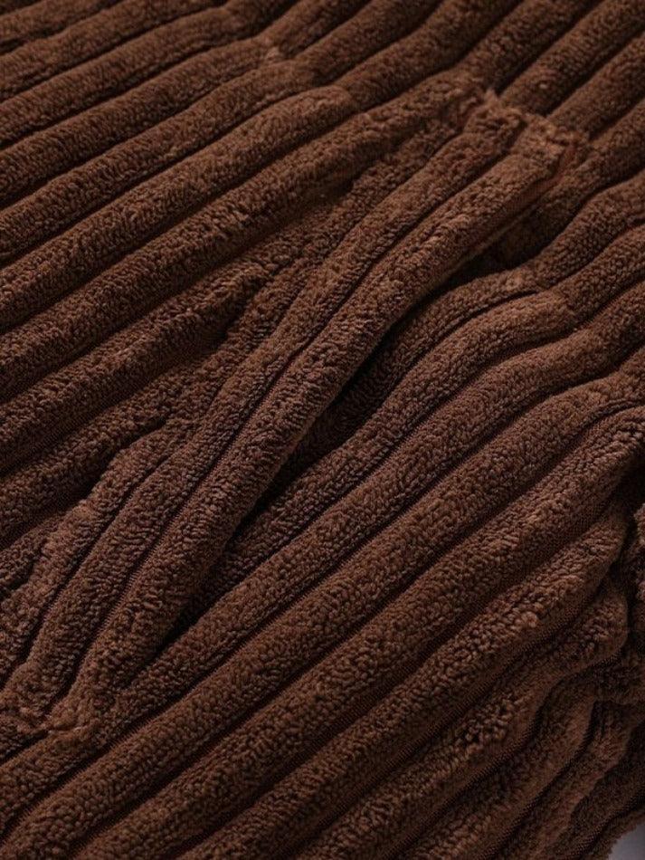 Style Core Aesthetics, New Style Trends - Vintage Zip Up Corduroy Padded Jacket