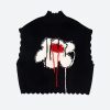 Style Core Aesthetics, New Style Trends - Weirdcore Flower Embroidered Knitted Sweater Vest