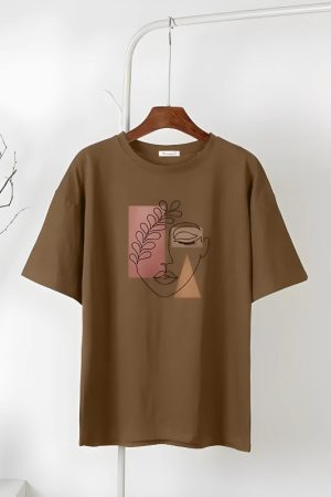 Style Core Aesthetics, New Style Trends - Woman Face Minimal Tee