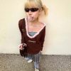 Style Core Aesthetics, New Style Trends - Y2K Deep Neck Sweater