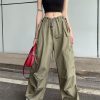 Style Core Aesthetics, New Style Trends - Y2K Pantalon Cargo Parachute aux Jambes Larges