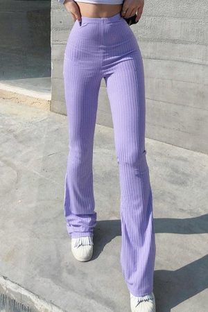 Style Core Aesthetics, New Style Trends - Y2K Slim Fit Flared Pants
