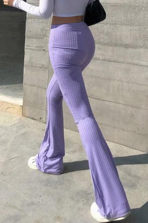 Style Core Aesthetics, New Style Trends - Y2K Slim Fit Flared Pants