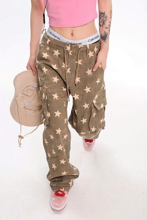 Style Core Aesthetics, New Style Trends - Y2K Star Low Rise Jeans
