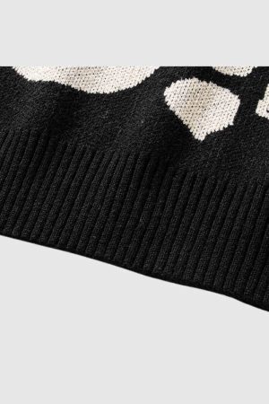 Style Core Aesthetics, New Style Trends Abstract Graphic Knit Sweater