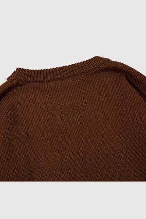 Style Core Aesthetics, New Style Trends Abstract Striped Knit Sweater