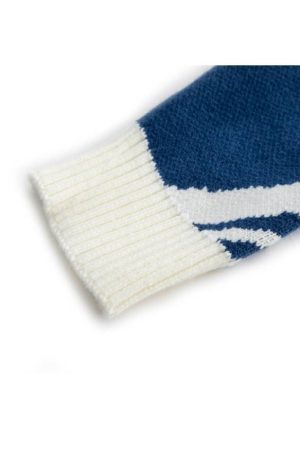 Style Core Aesthetics, New Style Trends Annual Rings Jacquard Knitted Sweater