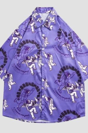 Style Core Aesthetics, New Style Trends Astronaut Print Shirts