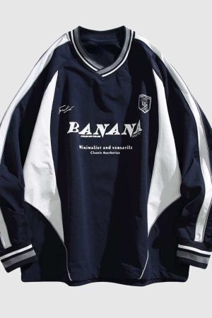 Style Core Aesthetics, New Style Trends BANANA Varsity Jacket