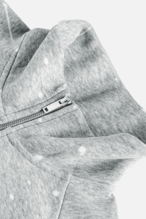 Style Core Aesthetics, New Style Trends Burnout Half-Zip Stand Collar Sweatshirt