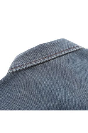 Style Core Aesthetics, New Style Trends Cartoon Plant Denim Shirts