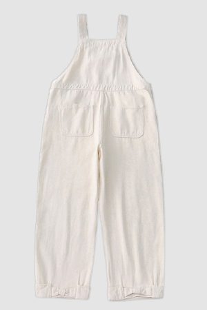 Style Core Aesthetics, New Style Trends Chic Floral Embroidery Bow Overalls