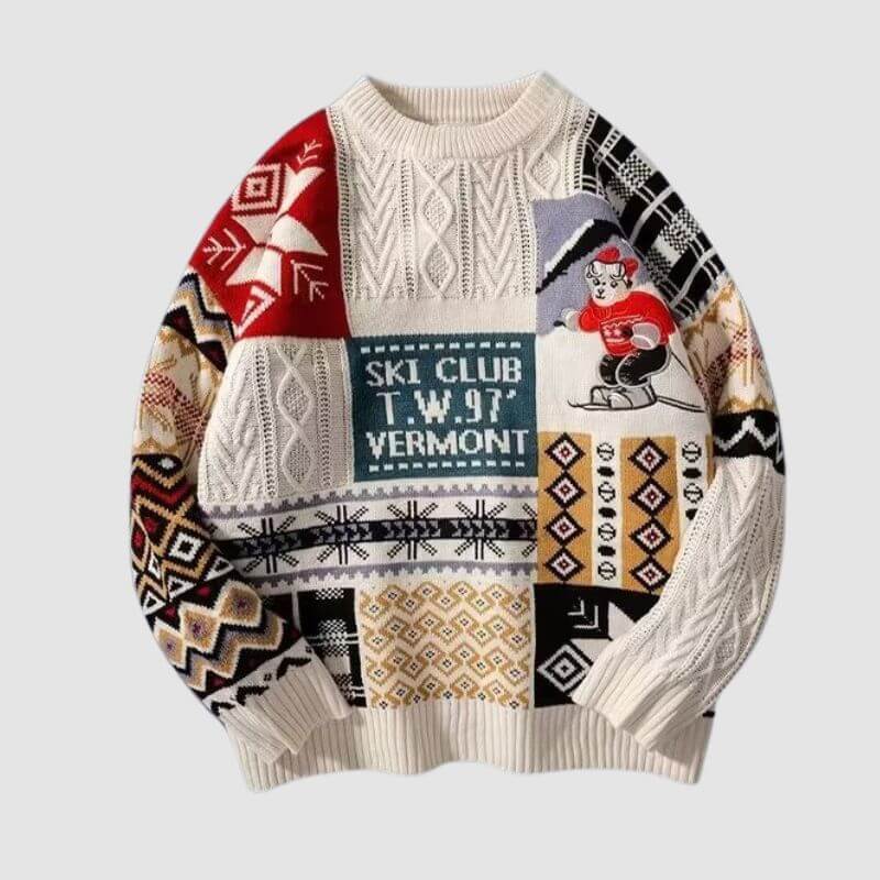 Style Core Aesthetics, New Style Trends Christmas Ski Bear Sweater