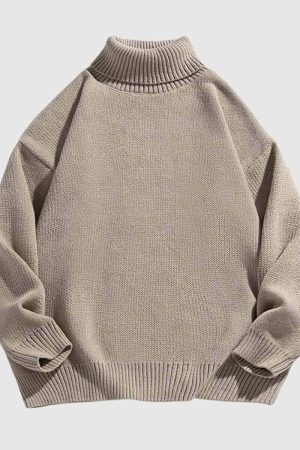 Style Core Aesthetics, New Style Trends Chunky Knit Turtleneck Sweater