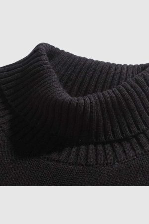 Style Core Aesthetics, New Style Trends Chunky Knit Turtleneck Sweater