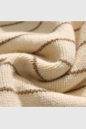 Style Core Aesthetics, New Style Trends Classic Striped Crew Neck Sweater