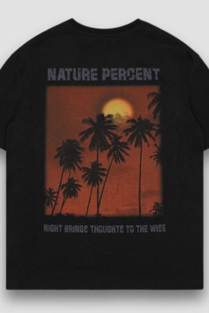 Style Core Aesthetics, New Style Trends Coconut Palm Cotton Tee