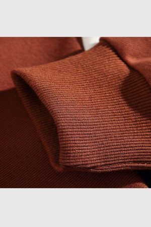 Style Core Aesthetics, New Style Trends Color-Block Polo Sweatshirt