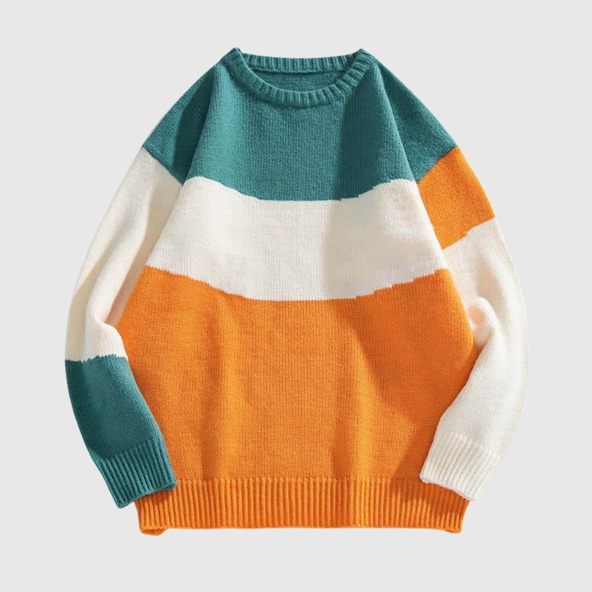 Style Core Aesthetics, New Style Trends Color Block Striped Sweater