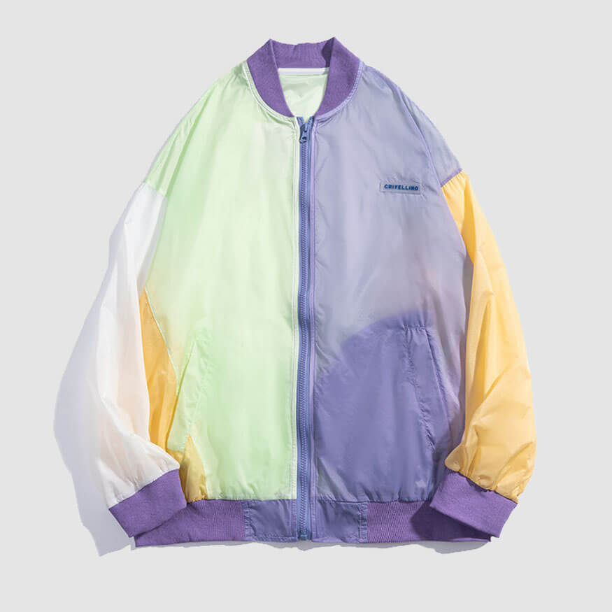 Style Core Aesthetics, New Style Trends Color Block Sunproof QD Jacket