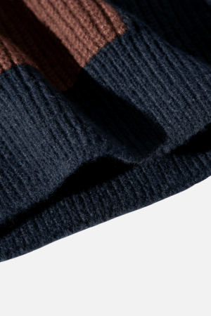 Style Core Aesthetics, New Style Trends Color Block Textured Sweater
