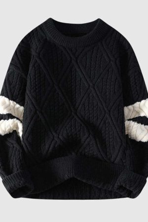 Style Core Aesthetics, New Style Trends Colorblock Cable Knit Sweater