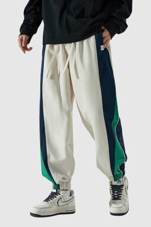 Style Core Aesthetics, New Style Trends Colorblock Jogger Pants