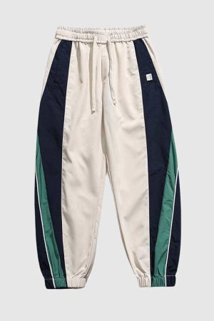 Style Core Aesthetics, New Style Trends Colorblock Jogger Pants