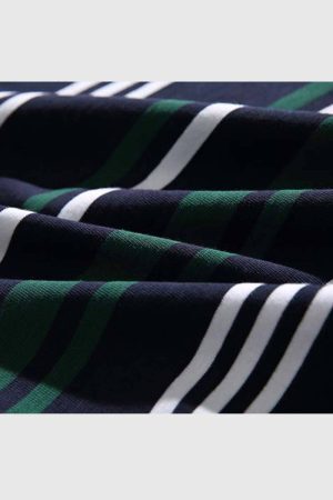 Style Core Aesthetics, New Style Trends Colorblock Striped Polo Shirt