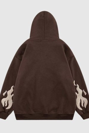 Style Core Aesthetics, New Style Trends Cross Embroidery Hoodie