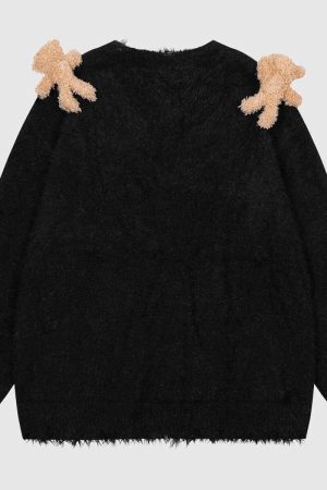 Style Core Aesthetics, New Style Trends Detachable Bear Sweater
