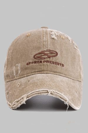 Style Core Aesthetics, New Style Trends Distressed Denim Baseball Cap