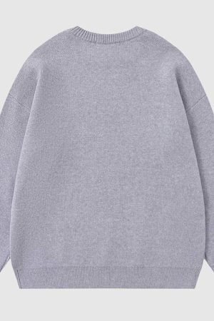Style Core Aesthetics, New Style Trends Dog Pattern Knit Sweater