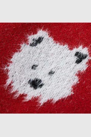 Style Core Aesthetics, New Style Trends Dog Pattern Knit Sweater