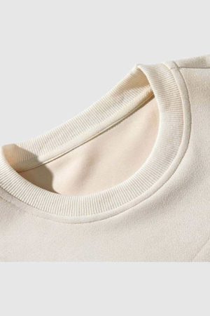 Style Core Aesthetics, New Style Trends Embroidered Oversized Sweatshirt
