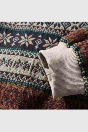 Style Core Aesthetics, New Style Trends Floral Embroidered Sweater
