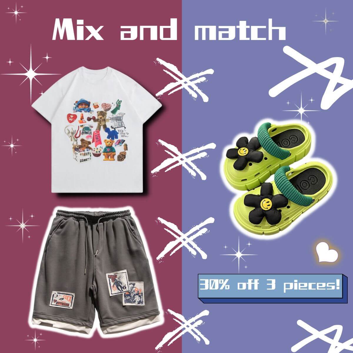 Style Core Aesthetics, New Style Trends Funny Bear Print Tee