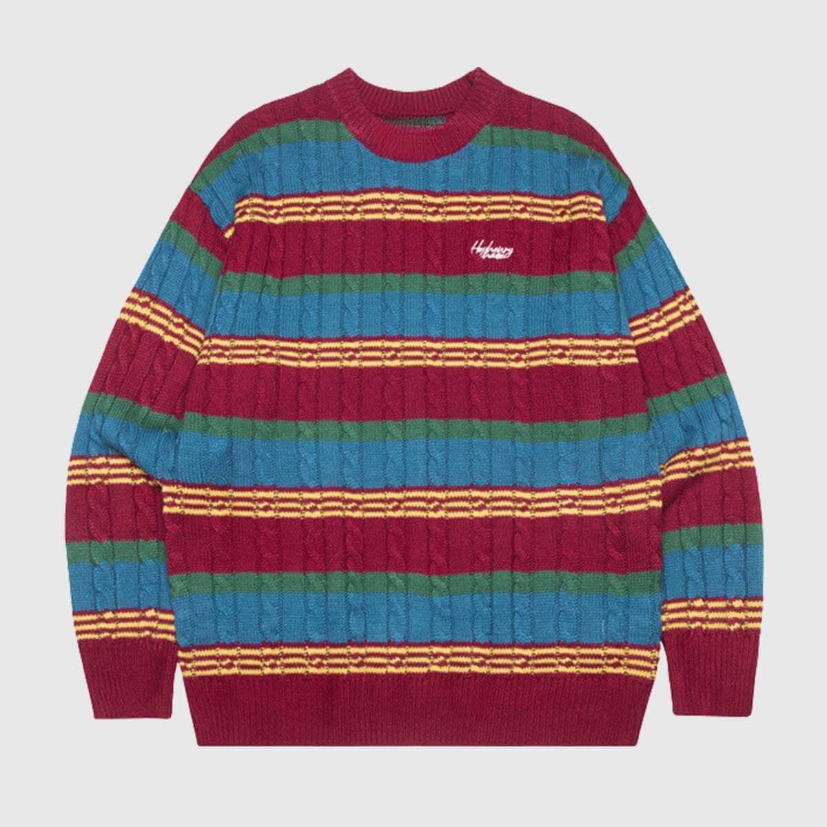 Style Core Aesthetics, New Style Trends Geometric Colorblock Sweater