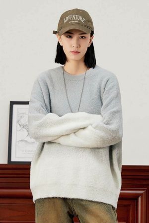 Style Core Aesthetics, New Style Trends Gradient Knit Pullover