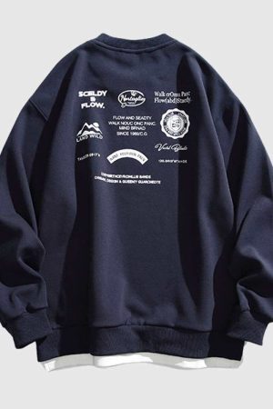 Style Core Aesthetics, New Style Trends Graphic Cityboy Pullover