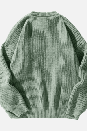 Style Core Aesthetics, New Style Trends Heavy Weight Texture Knit Pullover