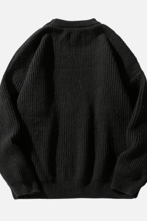 Style Core Aesthetics, New Style Trends Heavy Weight Texture Knit Pullover