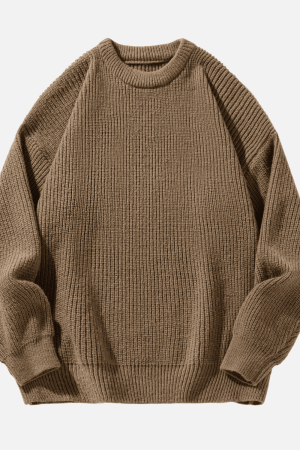 Style Core Aesthetics, New Style Trends Heavy Weight Texture Knit Pullover