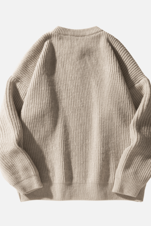 Style Core Aesthetics, New Style Trends Heavy Weight Texture Knit Pullover