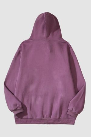 Style Core Aesthetics, New Style Trends Hip-Hop Embroidered Letter Casual Zip Hoodie