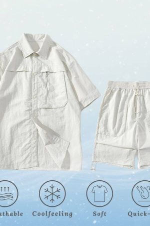 Style Core Aesthetics, New Style Trends Ice Silk Solid Cargo Set